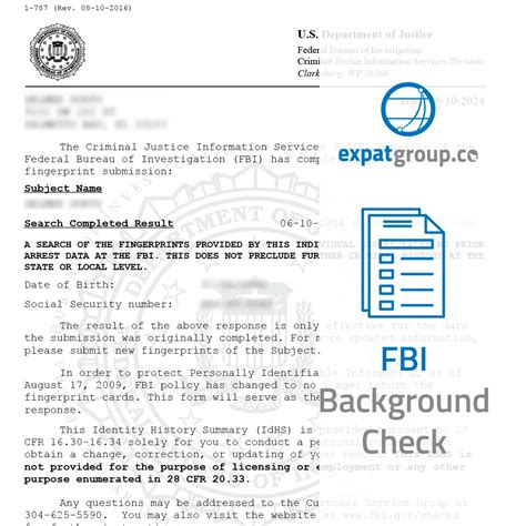 fbi visa background check from abroad.